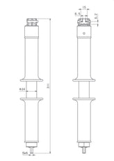 Dehn-Erdungsgriff Typ VI EG 00 4A VI 285MM - 745922