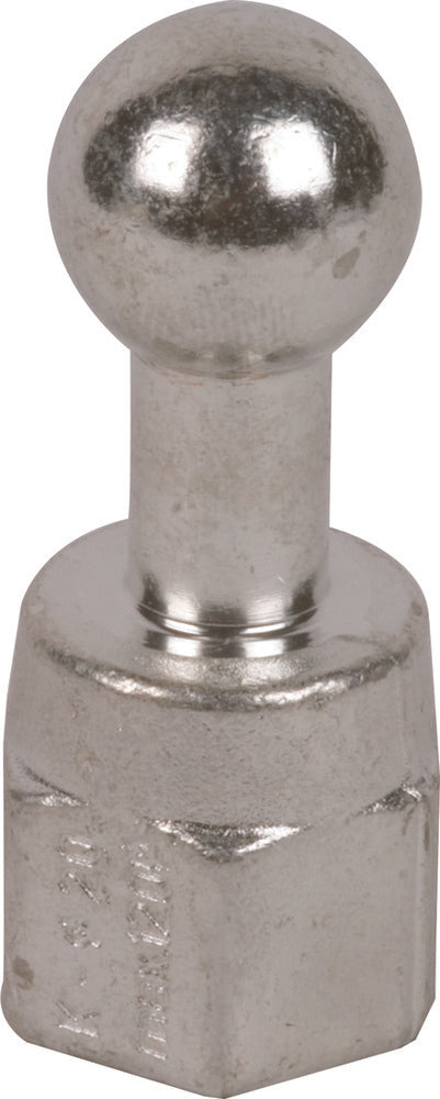 Feste Kugelspitze 20mm gerade mit M16 Innengewinde - 754600