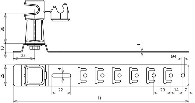 Dehn Unisnap Dachkonditionierer mit geprägter Strebe - 204179 [2 Stück]