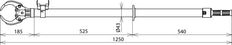 Dehn gerade Sicherung Zange bis zu 36KV D30-90mm L1250mm - 765041