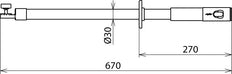 Dehn Isolierstange mit Getriebe und Steckkupplung L 670 M Zubehör - 766368