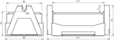 Dehn Roof Conductor Holder FB2 For Flat Roofs With Block C35/45 - 253050 [2 pieces]