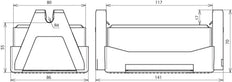 Dehn Flachdach-Leiterhalter FB2 mit Block C35/45 Doppelhalter - 253060 [2 Stück]