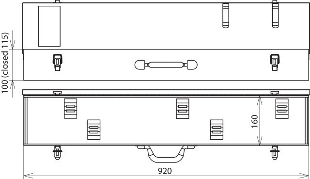 DEHN SKL 92 16 10 Stahlblechgehäuse für Spannungsprüfer - 766703