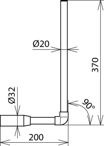 Dehn-Winkelprüfspitze mit M8-Schraube für PHE 3-36KV - 766950