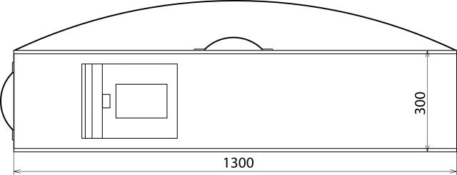 Dehn Schwarz Kunstleder Tasche 1330x345x100mm - 766996