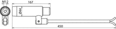 Dehn E-Field Sensor L 167mm For Outdoor Switchgears - 767577