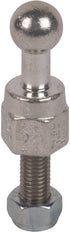 Feste Kugelspitze 20mm mit Gewindestift und Mutter M12x35mm - 754235