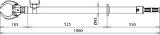 Dehn Sicherungszange gerade Un bis zu 36KV D 30-90mm L 1060mm - 765040