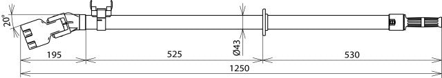 Dehn Sicherungszange gewinkelt bis zu 36kV D30 90mm L1250mm Zubehör - 765051