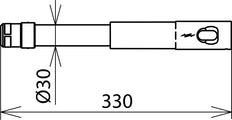 Dehn Betätigungskopf bis 36KV 50HZ Sechskantwelle mit Steckkupplung - 766364