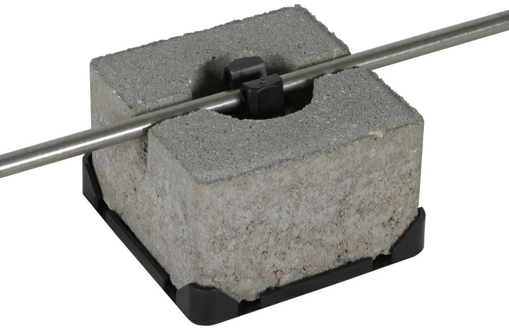 Dehn Dachkonditionierer-Halter für Flachdächer mit Block - 253015 [2 Stück]