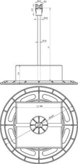 DEHN DLH With Base Plate - Concrete Block And Spacer Bar - 253115