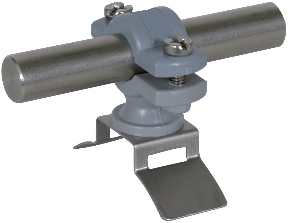 Edelstahl-Rutenhalter mit Spanngurt-Befestigungsteil - 275716