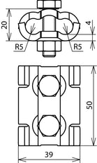 Dehn Parallel Connector Set For Various Diameters Rd 4-10mm - 305000