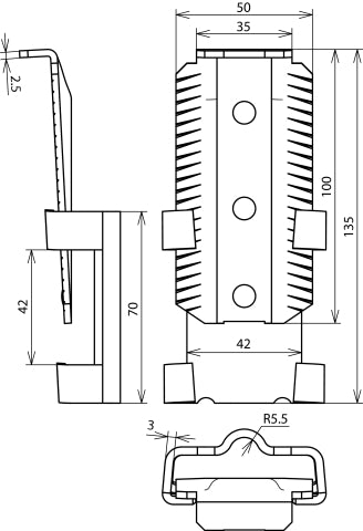 Dehn Wedge Connector For Concrete Foundation Rd 10mm - 308001