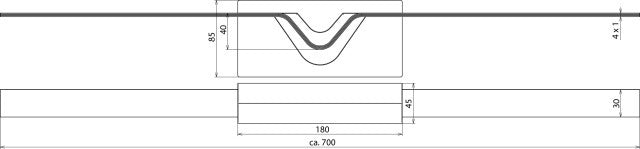 Dehn-Edelstahl-Dehnungsband 4x30x1mm L 700mm - 308150
