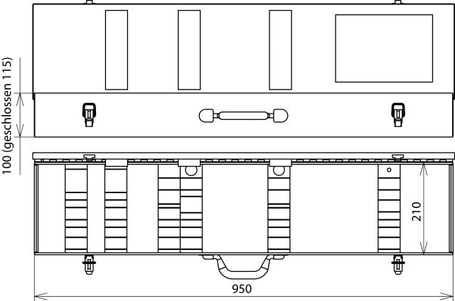 Dehn Stahlblechkoffer für Spannungsprüfer PHE III - 767701