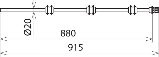 Dehn S66 Test Prod PHE III L 915mm Erdungsmessgerät Zubehör - 767771