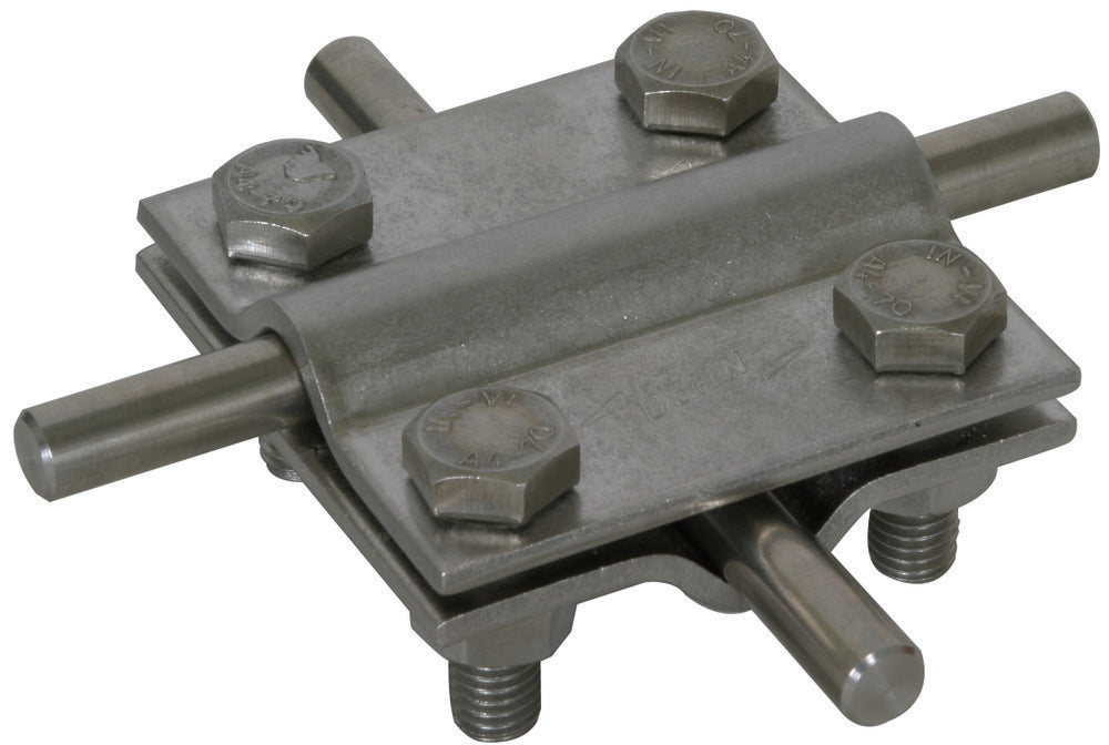 Dehn Kreuzelement Edelstahl für 2x Rund 8-10mm Abmessung 60x60mm - 318219