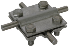 Dehn Kreuzelement Edelstahl für 2x Rund 8-10mm Abmessung 60x60mm - 318219