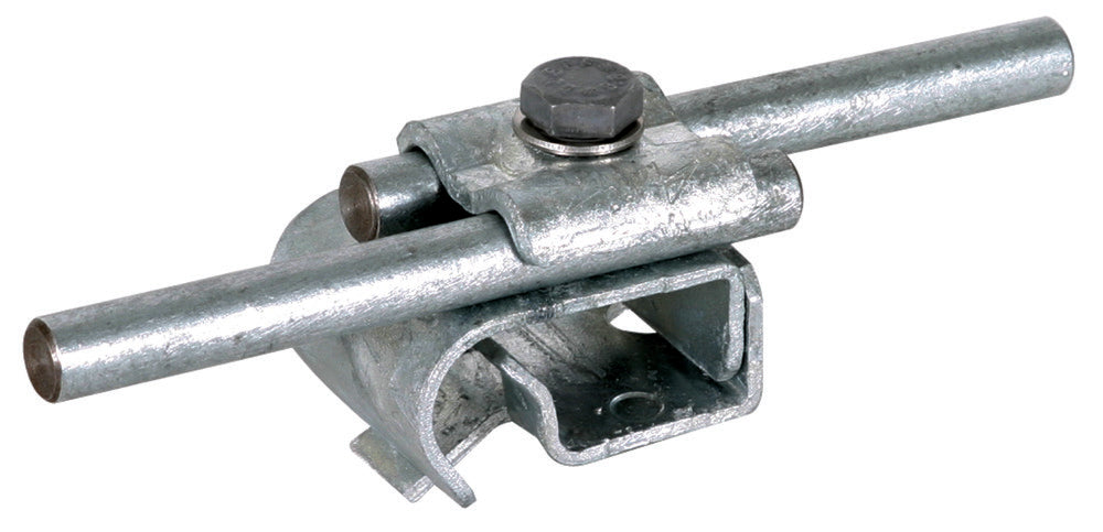 Dehn Dachrinnenklammer mit Doppelklemme für Rd 8-10mm Wulst 16-22mm - 339050 [2 Stück]
