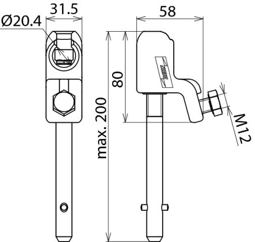 Dehn Kugelkopfkappe 16-120mm D20mm KKH 20 SQL Zubehör - 772314