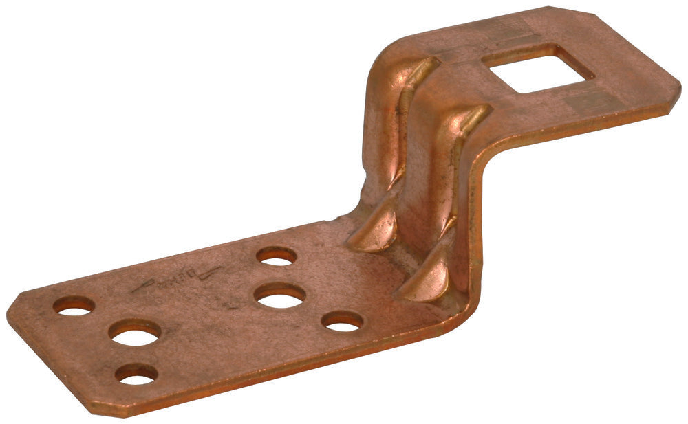 Dehn ZF B11 L81 Cu Anschlussfahne Z-förmig mit Nietlöchern - 377017 [2 Stück]