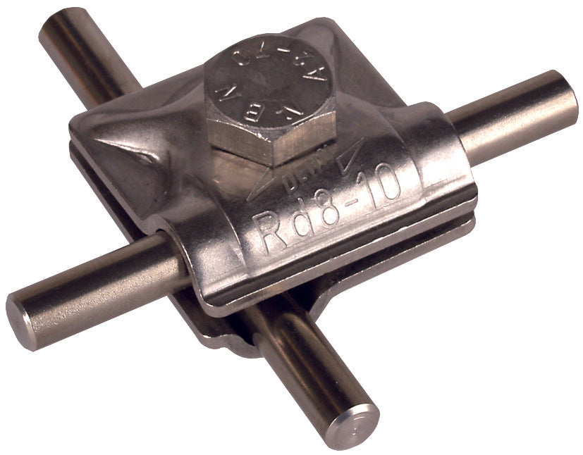 Dehn MV Klemme StSt für RD 8-10mm mit Sechskantschraube - 390059