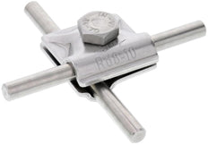 Dehn MV Clamp StSt V4A For Rd 8-10mm With Hexagon Screw - 390079