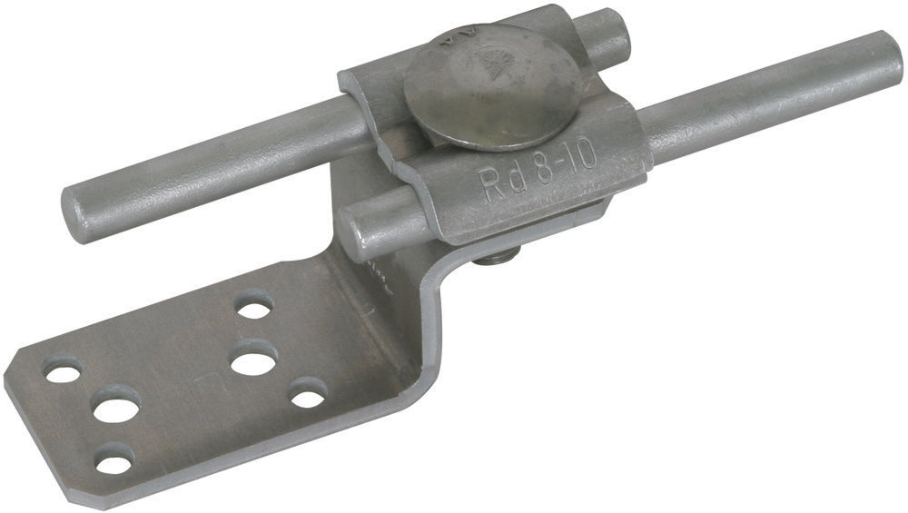 Dehn Z-förmige Al-Verbindungslasche mit Doppelklemme RD 8-10mm - 377200 [2 Stück]