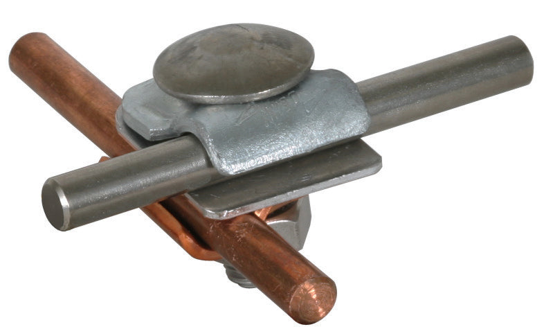 Dehn MMV Klemme mit Flachrundschraube und Mutter Cu-St TZN RD 6-8mm - 390267