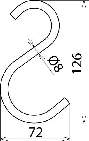 Dehn Hook 8mm For Fixing Covering Cloths 1000V - 785648