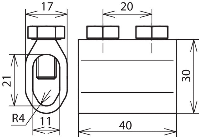 Dehn Disconnecting Sleeve For Rd 8/8-10mm Al - 450101 [2 pieces]