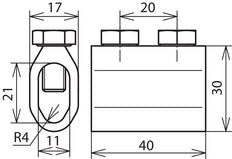 Dehn Disconnecting Sleeve For Rd 8/8-10mm Al - 450101 [2 pieces]