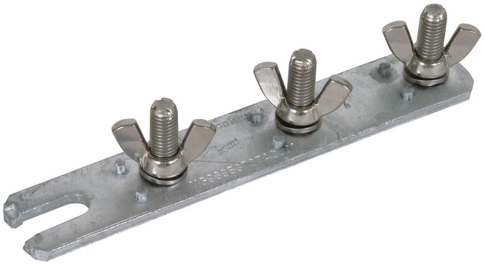 Dehn 3-polige Erdungssammelschiene M10 mit Flügelmutter - 799019