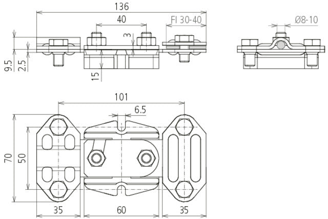 Dehn FTS 8.10 FL30.40 IS STTZN Isolierprüfstelle - 453100
