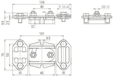 Dehn FTS 8.10 FL30.40 IS STTZN Isolierprüfstelle - 453100