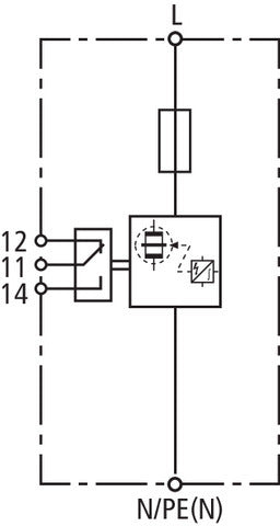 DEHN DVCI 1 255 FM Kombi-Ableiter Typ 1+2 Einphasenschutz - 961205