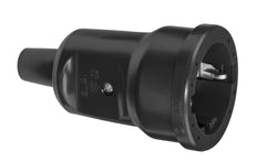 ABL Schuko PVC-Kupplung mit Erdung Schwarz - 1679-000 [2 Stück]