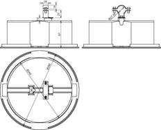 Dehn Dachauflagenhalter mit Trägerplatte und Betonblock - 253334