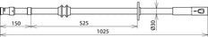 Isolierstab 36KV SQ L 1000MM zur Verwendung bei nassem Wetter - 766310