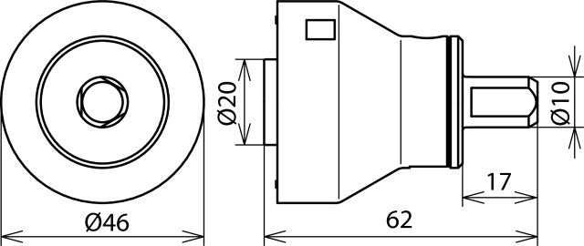 Dehn HVI Head Holder Adapter With Bayonet Coupling - 597139