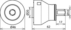 Dehn HVI Head Holder Adapter With Bayonet Coupling - 597139