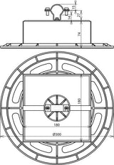 Dehn Dachauflagenhalter mit Grundplatte und Betonblock - 253333