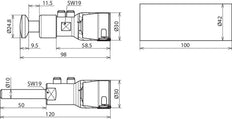 Dehn HVI Power Long Connection Kit mit Montagematerial - 819142