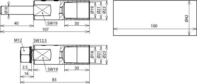 Dehn HVI-Langleitungsanschluss-Set mit Montagematerial - 819146
