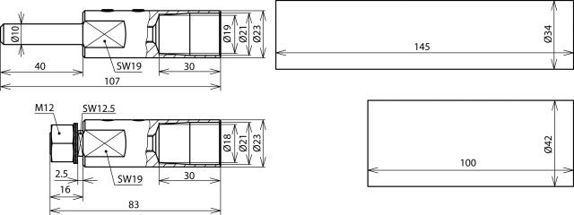Dehn HVI-Langleitungsanschluss-Set mit Befestigungsmaterial - 819148