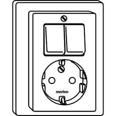 M-Smart Combination Series Switch and Socket Outlet - 278219
