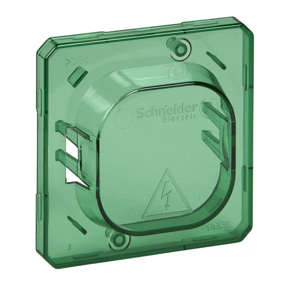 Schneider Electric Schutzabdeckung für Schalter und Steckdose grün - MTN3900-0000 [5 Stück]